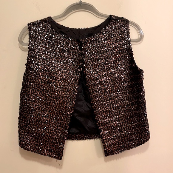 Vintage Sequined Vest S - Picture 1 of 5